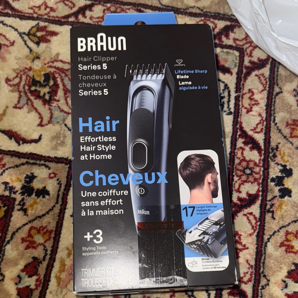 Series 5 Hair Clipper - Black and Blue